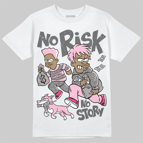 Jordan 3 “Wings” DopeSkill T-Shirt No Risk No Story Graphic Streetwear - White 