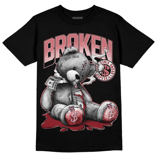 Valentine's Day Collection DopeSkill T-Shirt Sick Bear Graphic Streetwear - Black