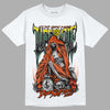 Dunk Low Team Dark Green Orange DopeSkill T-Shirt Life or Die Graphic Streetwear - White