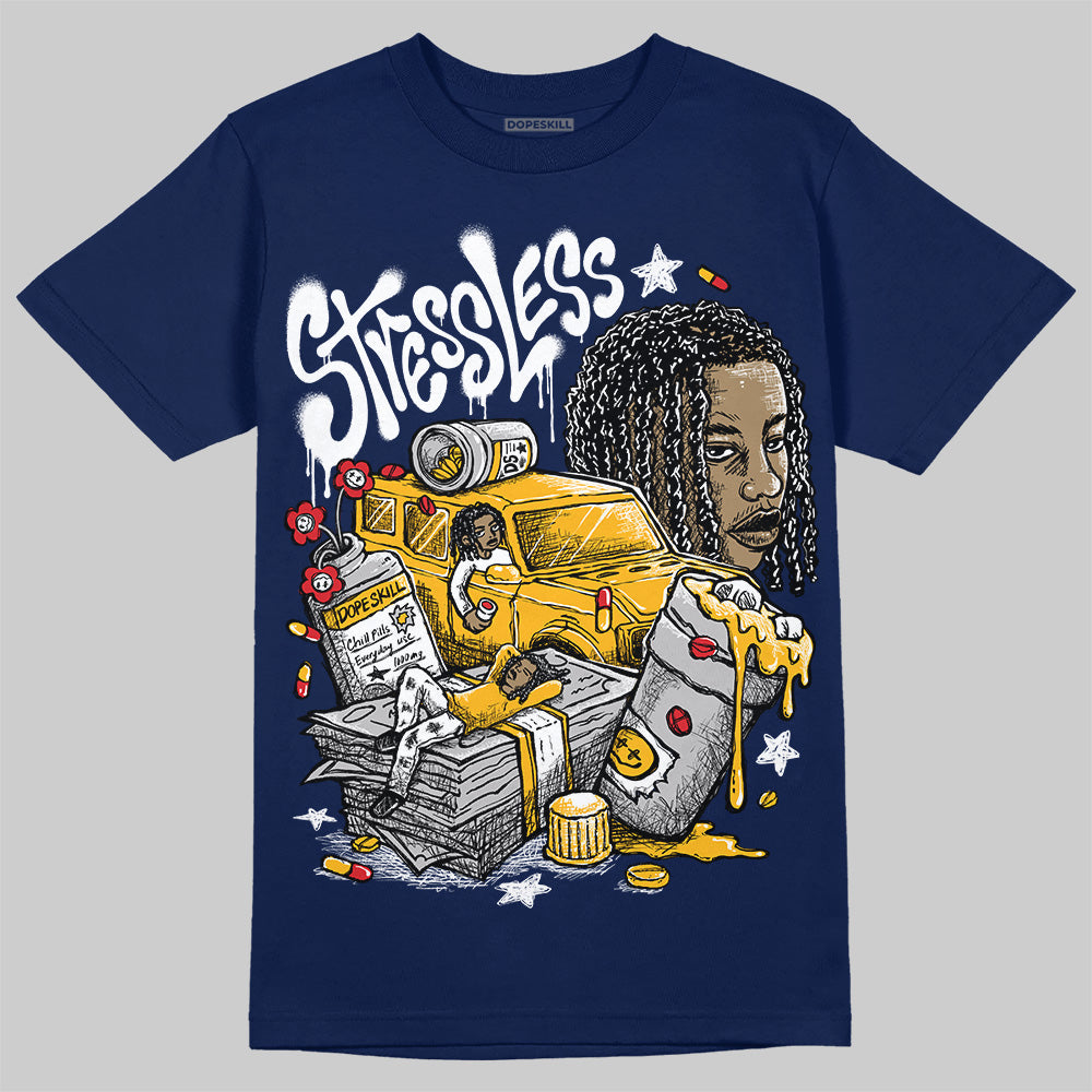 Jordan 4 Retro ‘Dunk From Above’ DopeSkill T-Shirt Stressless Graphic Streetwear - Navy