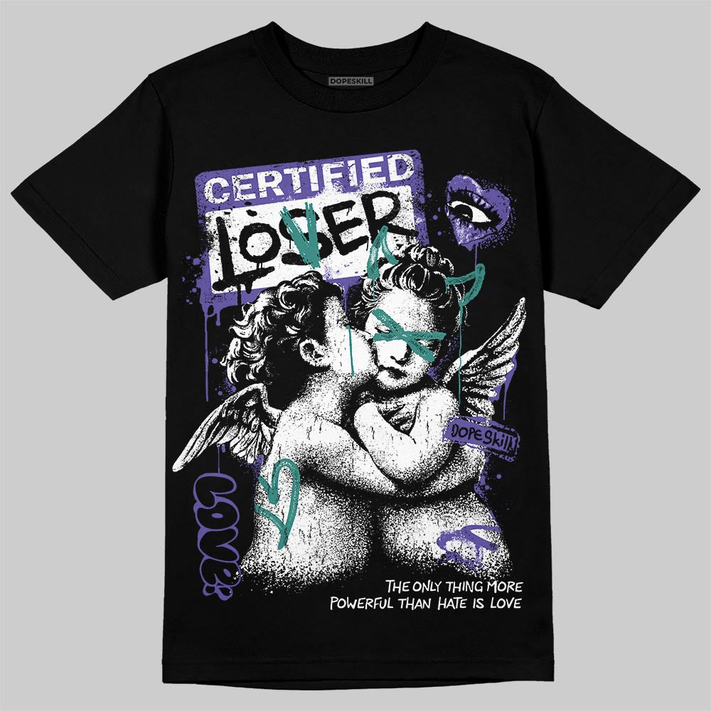 Jordan 5 OG “Grape” DopeSkill T-Shirt Certified Lover Graphic Streetwear - Black