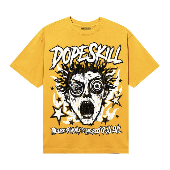 Yellow Sneakers DopeSkill T-Shirt Root of Evil Graphic Streetwear - Gold