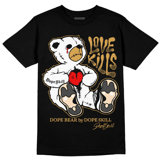 Jordan 11 "Gratitude" DopeSkill T-Shirt Love Kills Graphic Streetwear  - Black 
