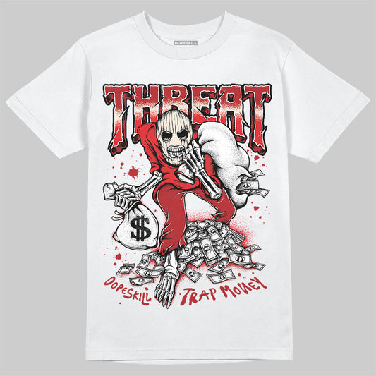 Adidas Samba OG ‘Talchum Pack ‑ Scarlet’ DopeSkill T-Shirt Threat Graphic Streetwear - White