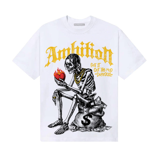 Yellow Sneakers DopeSkill T-Shirt Ambition Graphic Streetwear - White