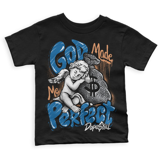 Jordan 3 Retro Wizards DopeSkill Toddler Kids T-shirt God Made Me Perfect Graphic Streetwear - Black 