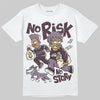 A Ma Maniére x Air Jordan 3 "Burgundy Crush" DopeSkill T-Shirt No Risk No Story Graphic Streetwear - White