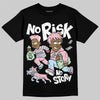 Jordan 4 Retro Valentine's Day (2026) (GS) DopeSkill T-Shirt No Risk No Story Graphic Streetwear - Black