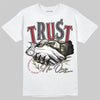 SB Dunk Low “Dark Team Red/Olive Flak” DopeSkill T-Shirt Trust No One Graphic Streetwear - White 