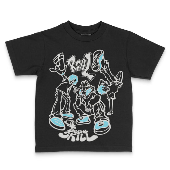 Jordan 4 Retro GS “Blue Chill” DopeSkill Toddler Kids T-shirt Real Y2K Players Graphic Streetwear - black