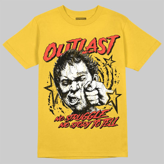 Yellow Sneakers DopeSkill T-Shirt Outlast Graphic Streetwear - Gold