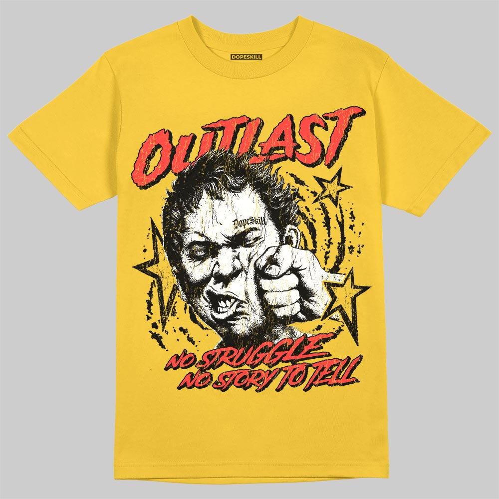 Yellow Sneakers DopeSkill T-Shirt Outlast Graphic Streetwear - Gold