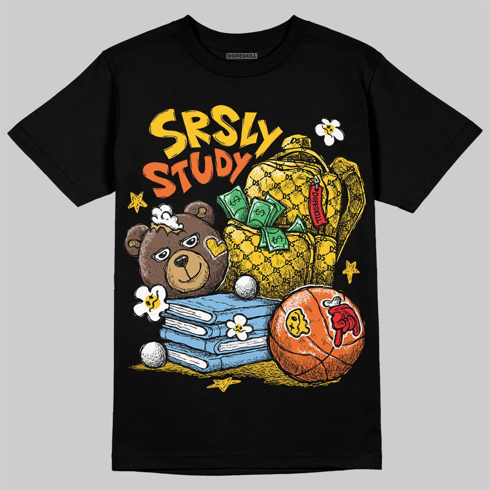 Yellow Sneakers DopeSkill T-Shirt SRSLY Study Graphic Streetwear - Black