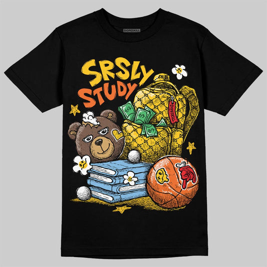 Yellow Sneakers DopeSkill T-Shirt SRSLY Study Graphic Streetwear - Black