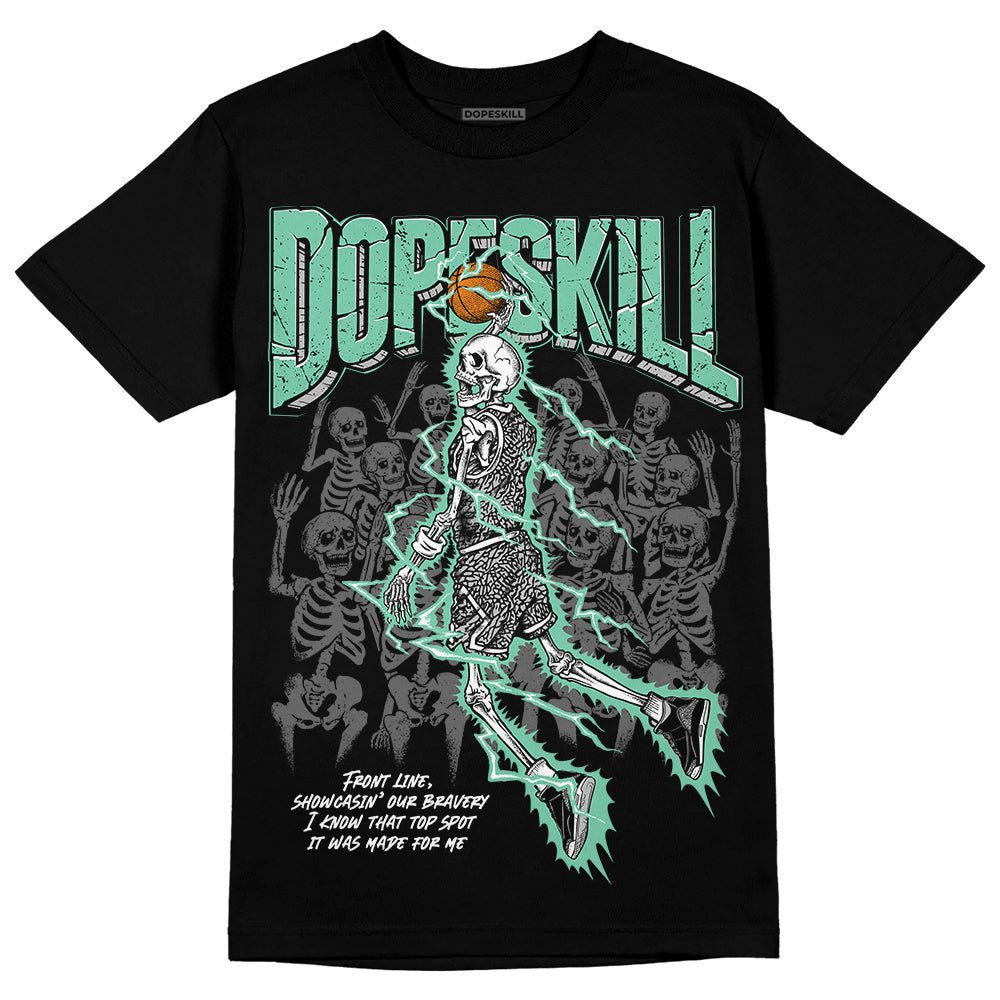 Jordan 3 "Green Glow" DopeSkill T-Shirt Thunder Dunk Graphic Streetwear - Black