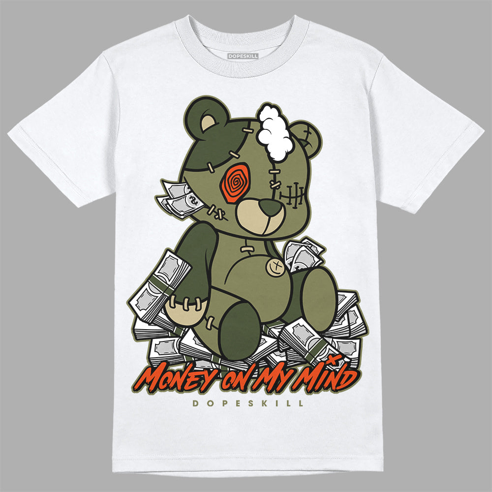 Olive Sneakers DopeSkill T-Shirt MOMM Bear Graphic Streetwear - White