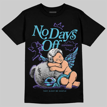 Jordan 8 Retro 'Aqua' 2025 DopeSkill T-Shirt New No Days Off Graphic Streetwear - Black