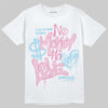 Jordan 1 Low SE Paw Print Pink Foam DopeSkill T-Shirt No Money No Love Typo Graphic Streetwear - White 