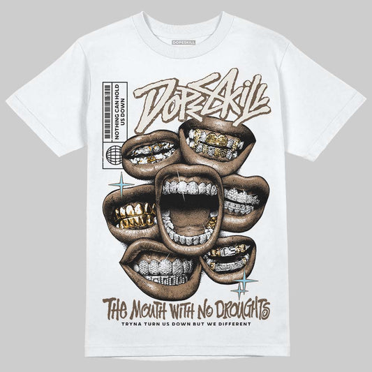 Asics Gel-Kayano 12.1 Cream/Stillwater DopeSkill T-Shirt The Mouth With No Droughts Graphic Streetwear - White