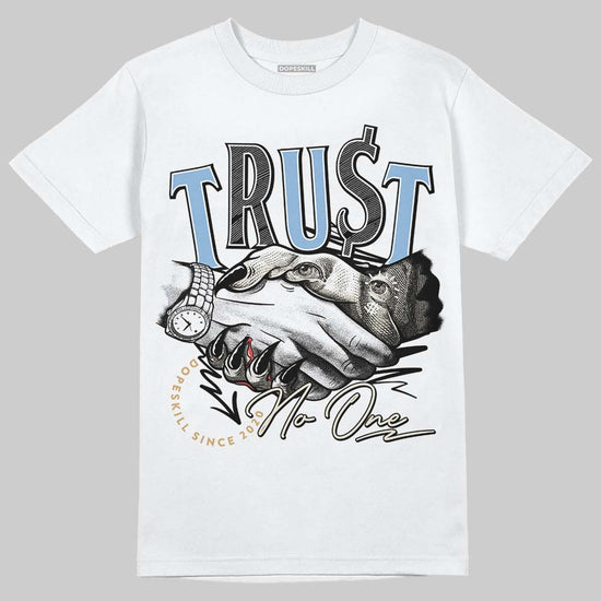 Nike Air Diamond Turf Must Be the Money DopeSkill T-Shirt Trust No One Graphic Streetwear - White