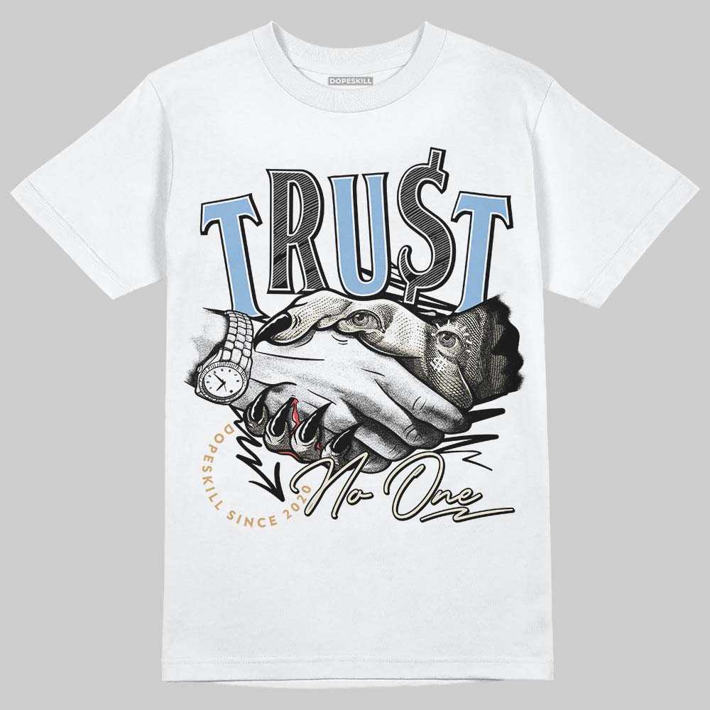 Nike Air Diamond Turf Must Be the Money DopeSkill T-Shirt Trust No One Graphic Streetwear - White