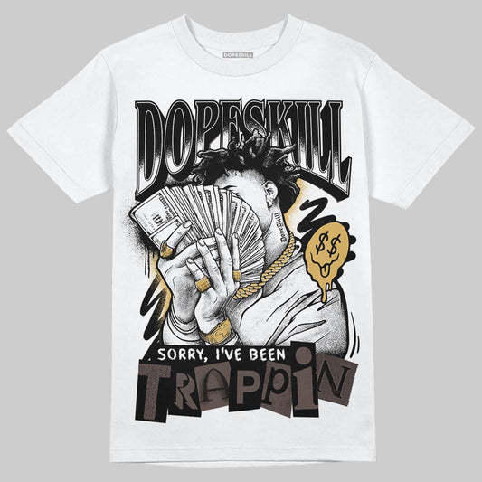 Adidas Samba OG C ‘Black Gum’ DopeSkill T-Shirt Sorry I've Been Trappin Graphic Streetwear - WHite