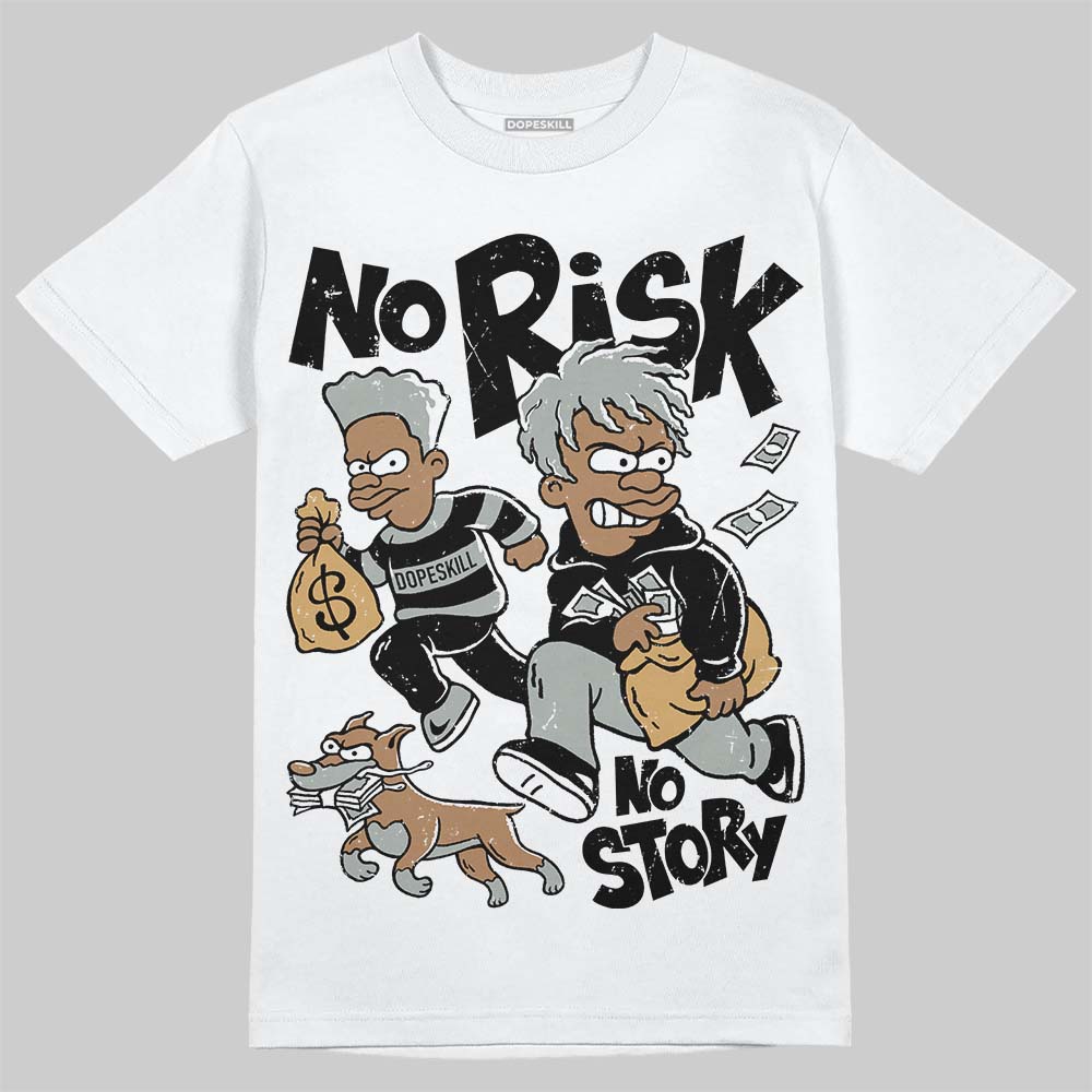 New Balance 1906R ‘White Gold’ DopeSkill T-Shirt No Risk No Story Graphic Streetwear - WHite