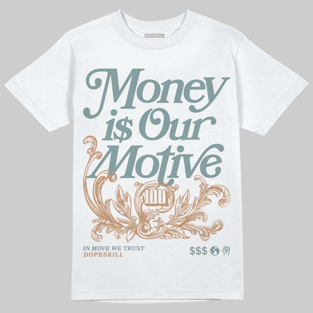 Nike Air Max 1 Low Poly “Adventure” DopeSkill T-Shirt Money Is Our Motive Typo Graphic Streetwear - White