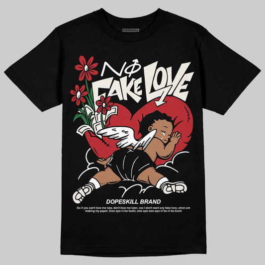 Nigel Sylvester x Jordan 1 Low OG “Nitro” DopeSkill T-Shirt No Fake Love Graphic Streetwear - Black