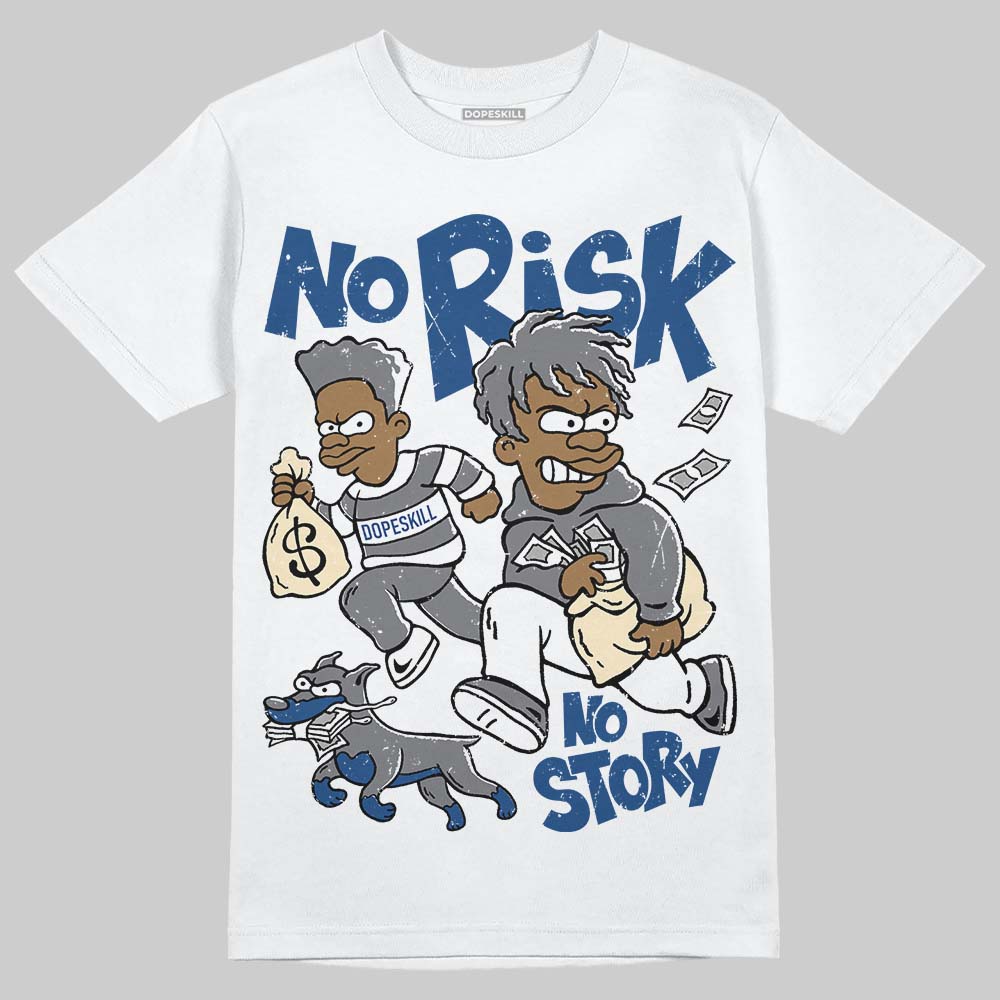 Jordan 9 Retro 'Flint Grey' 2026 DopeSkill T-Shirt No Risk No Story Graphic Streetwear - White 