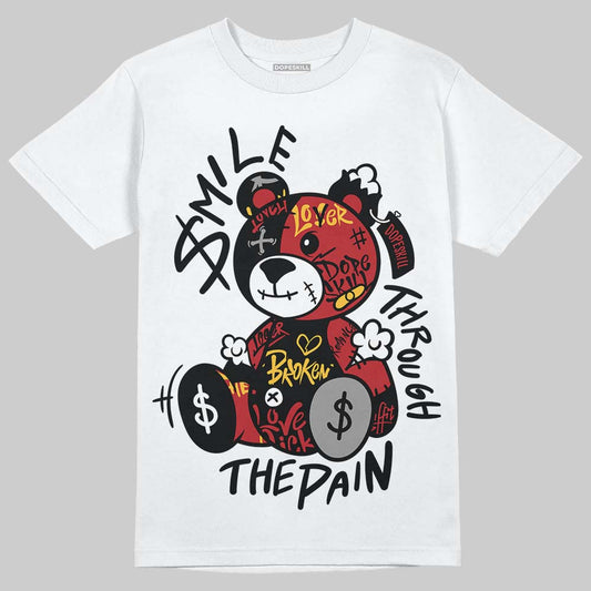 Jordan 14 Golf “Last Shot” DopeSkill T-Shirt Smile Through The Pain Graphic Streetwear - White