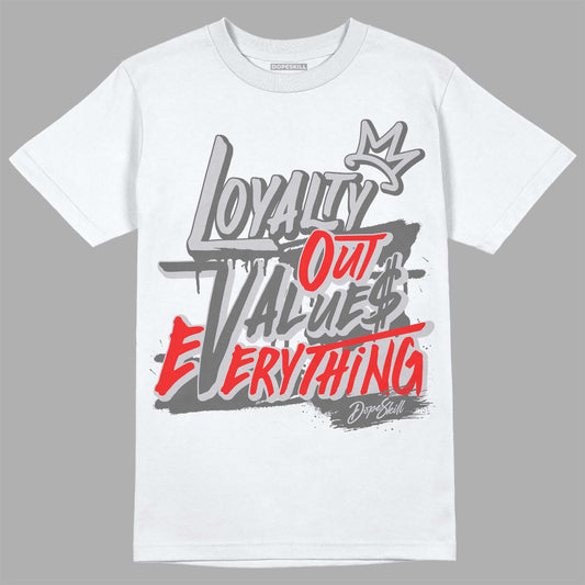 Grey Sneakers DopeSkill T-Shirt LOVE Graphic Streetwear - White