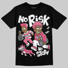 Balenciaga Runner White Fluo Pink DopeSkill T-Shirt No Risk No Story Graphic Streetwear - Black