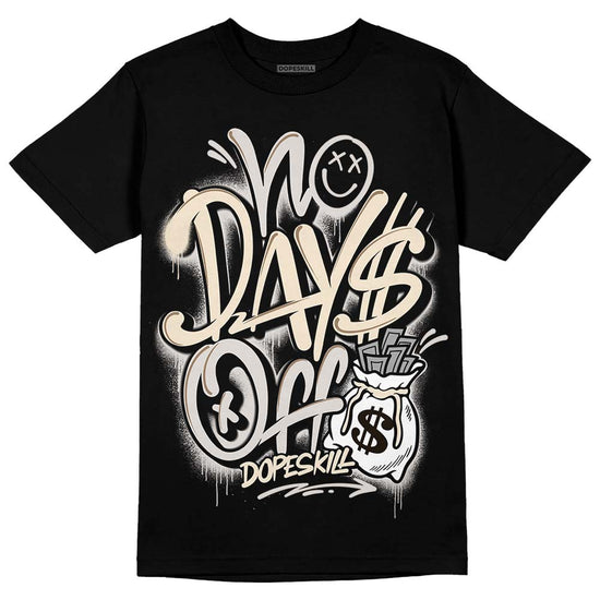 Jordan 5 SE “Sail” DopeSkill T-Shirt No Days Off Graphic Streetwear - Black