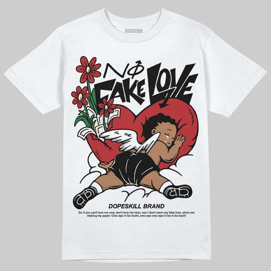 Nigel Sylvester x Jordan 1 Low OG “Nitro” DopeSkill T-Shirt No Fake Love Graphic Streetwear - White