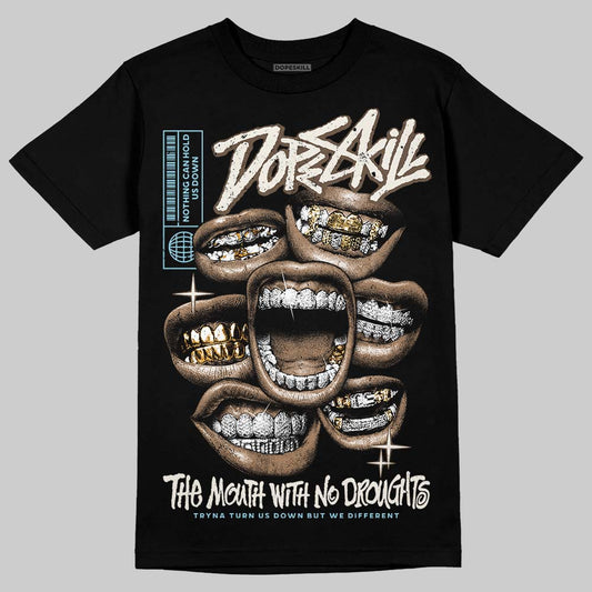 Asics Gel-Kayano 12.1 Cream/Stillwater DopeSkill T-Shirt The Mouth With No Droughts Graphic Streetwear - Black