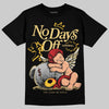 Quai 54 x Air Jordan 1 Retro Low OG Tour Yellow Black DopeSkill T-Shirt New No Days Off Graphic Streetwear - black