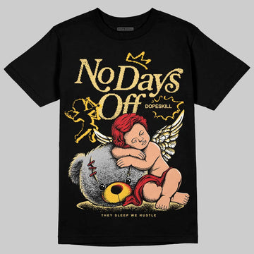 Quai 54 x Air Jordan 1 Retro Low OG Tour Yellow Black DopeSkill T-Shirt New No Days Off Graphic Streetwear - black