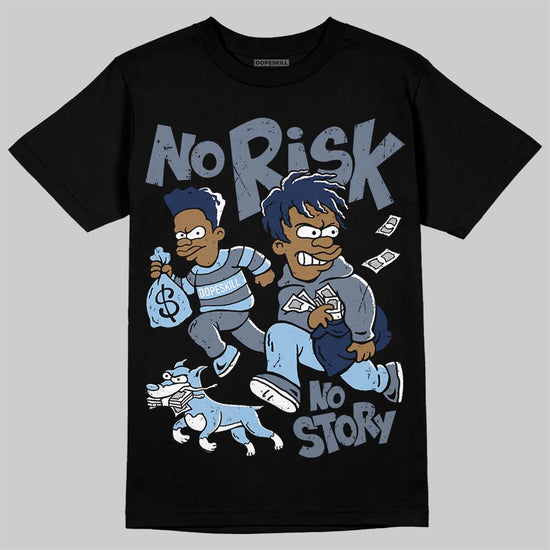 New Balance 9060 Arctic Grey DopeSkill T-Shirt No Risk No Story Graphic Streetwear - Black