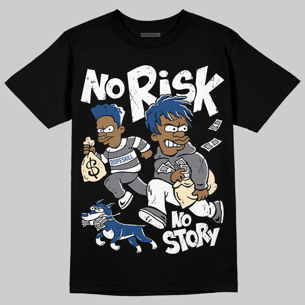 Jordan 9 Retro 'Flint Grey' 2026 DopeSkill T-Shirt No Risk No Story Graphic Streetwear - Black