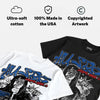 “True Blue” 3s DopeSkill Oversize Print T-Shirt No Money No Lust Graphic