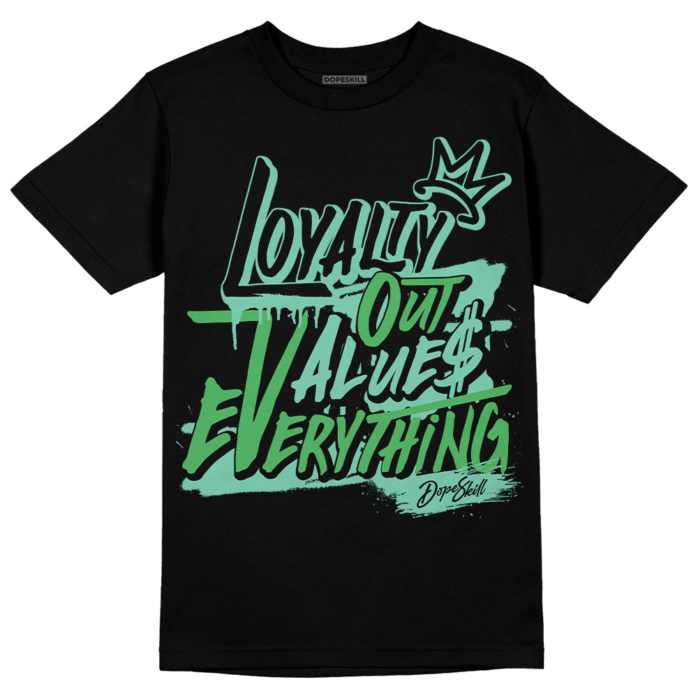 Jordan 1 High OG Green Glow DopeSkill T-Shirt LOVE Graphic Streetwear - Black