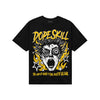 Yellow Sneakers DopeSkill T-Shirt Root of Evil Graphic Streetwear - Black