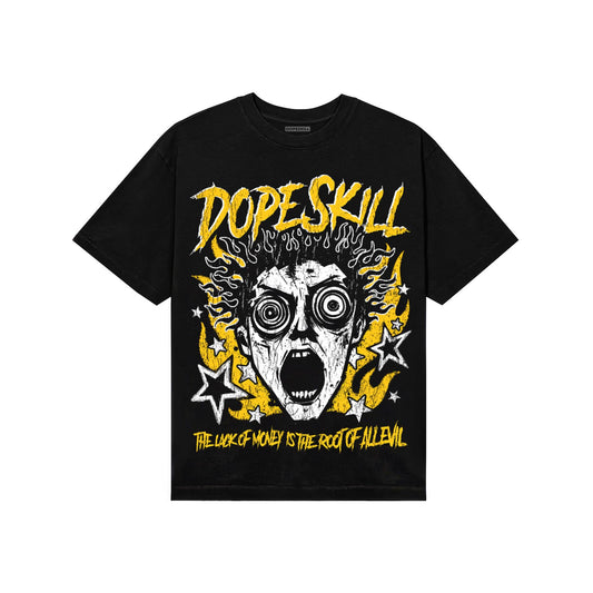 Yellow Sneakers DopeSkill T-Shirt Root of Evil Graphic Streetwear - Black