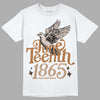 Jordan 3 Retro Palomino DopeSkill T-Shirt Juneteenth 1865 Graphic Streetwear - White