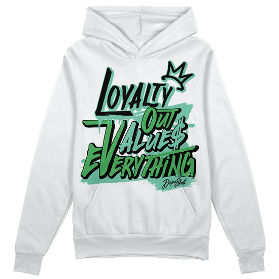 Jordan 1 High OG Green Glow DopeSkill Hoodie Sweatshirt LOVE Graphic Streetwear - White 