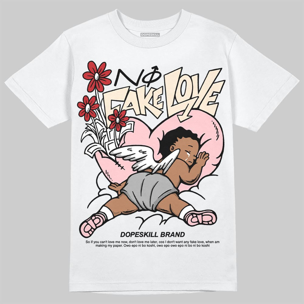 ASICS Gel-Nimbus 10.1 Strawberry DopeSkill T-Shirt No Fake Love Graphic Streetwear - WHite