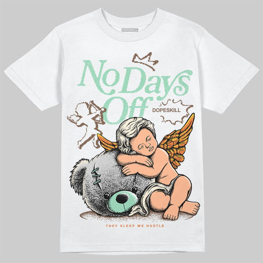SB Dunk Low Rodeo Tourmaline DopeSkill T-Shirt New No Days Off Graphic Streetwear - White