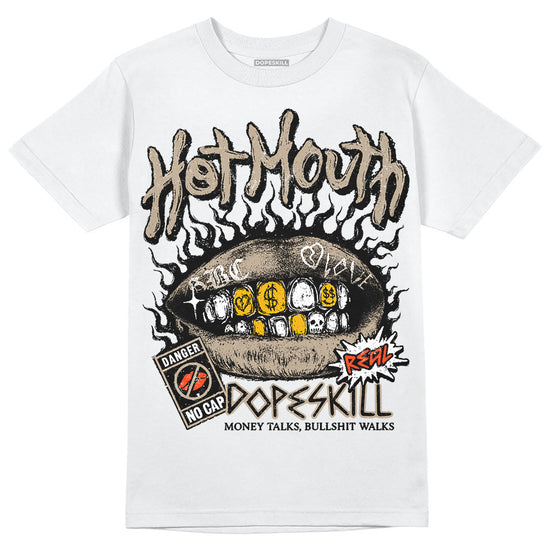 Jordan 1 High OG “Latte” DopeSkill T-Shirt Hot Mouth Graphic Streetwear - White