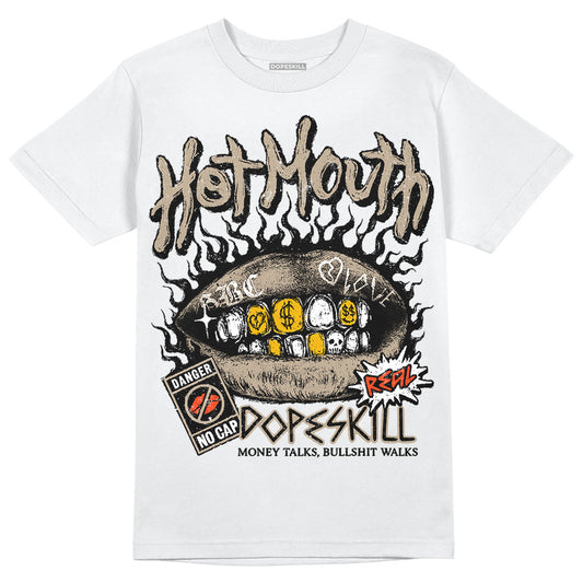 Jordan 1 High OG “Latte” DopeSkill T-Shirt Hot Mouth Graphic Streetwear - White